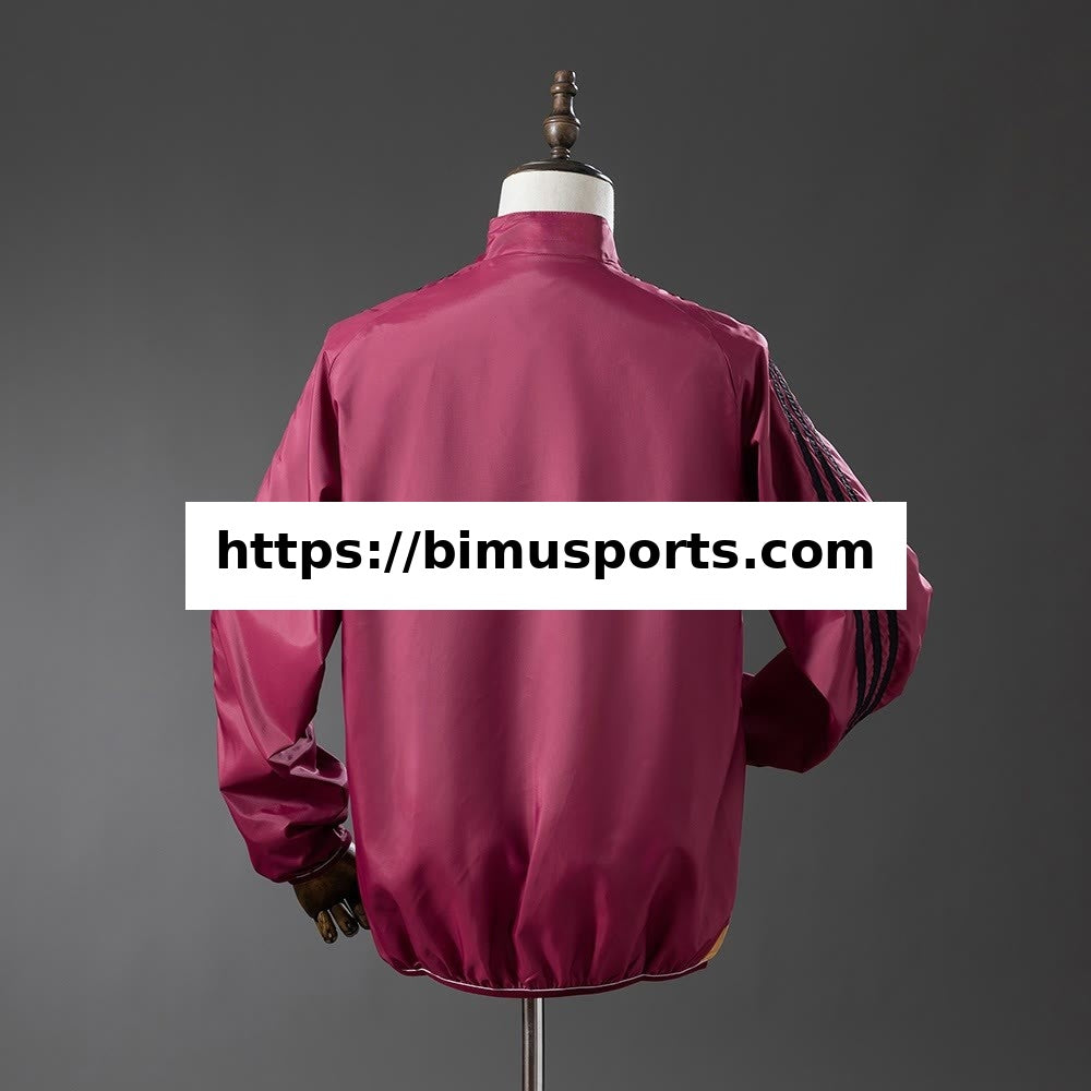 Real Madrid Casaco Reversível Corta-Vento - Bege & Vermelho