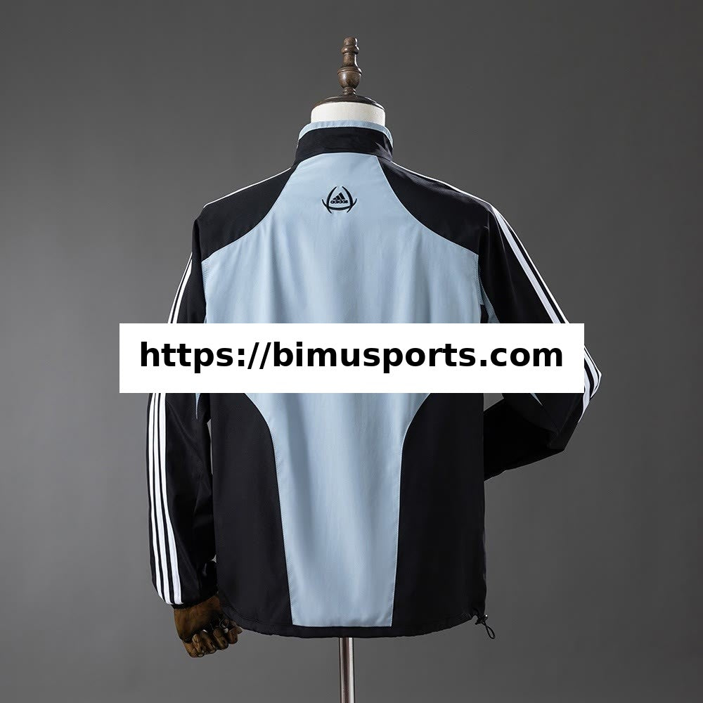 Camisola Real Madrid 04/05 Corta-Vento - Preto e Cinzento