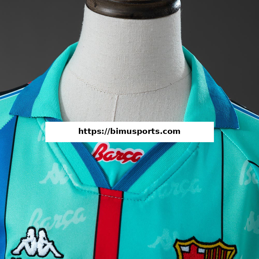 Camisola Barcelona 96/97 Alternativa Equipamento Infantil Retro