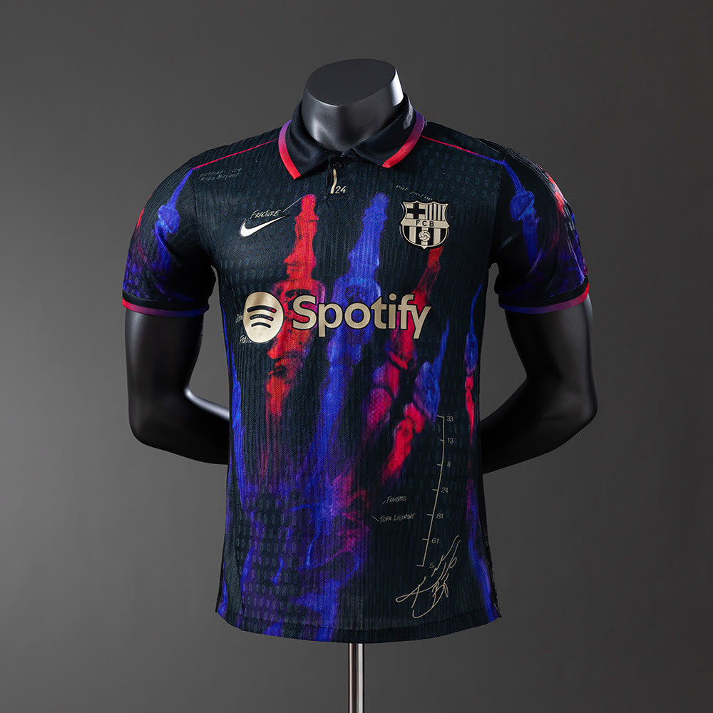 Camisola Barcelona 25/26 Preto-Edição Especial Versão de Jogador