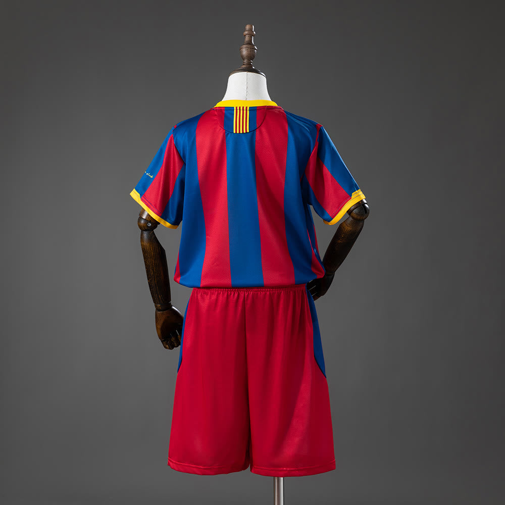 Camisola Barcelona 10/11 Principal Equipamento Infantil Retro Tamanho