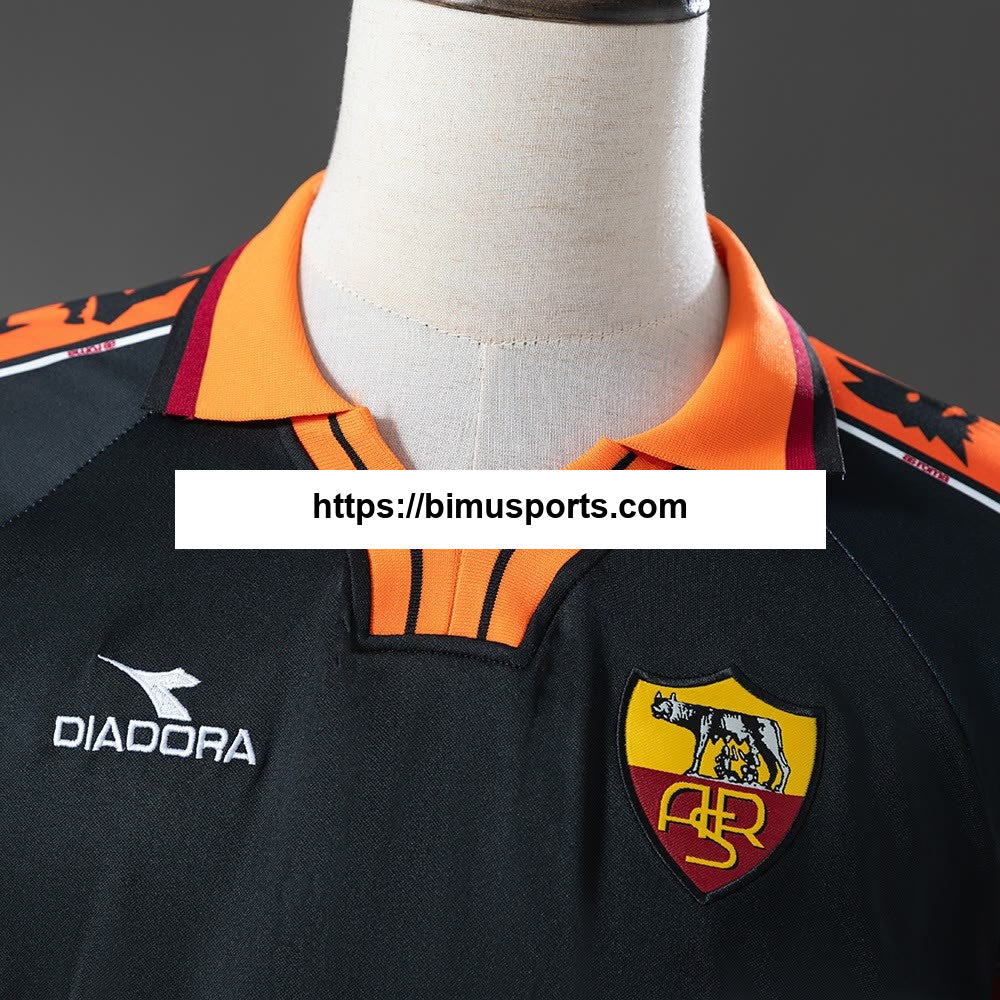 Camisola retrô Roma 98/99 Terceiro Alternativo de manga comprida