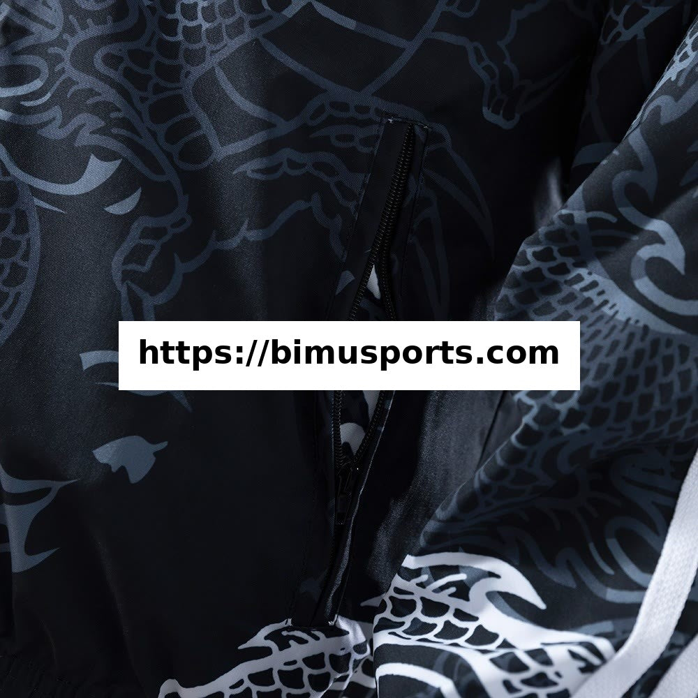 Real Madrid Casaco Reversível Corta-Vento - Preto e Preto Dragão