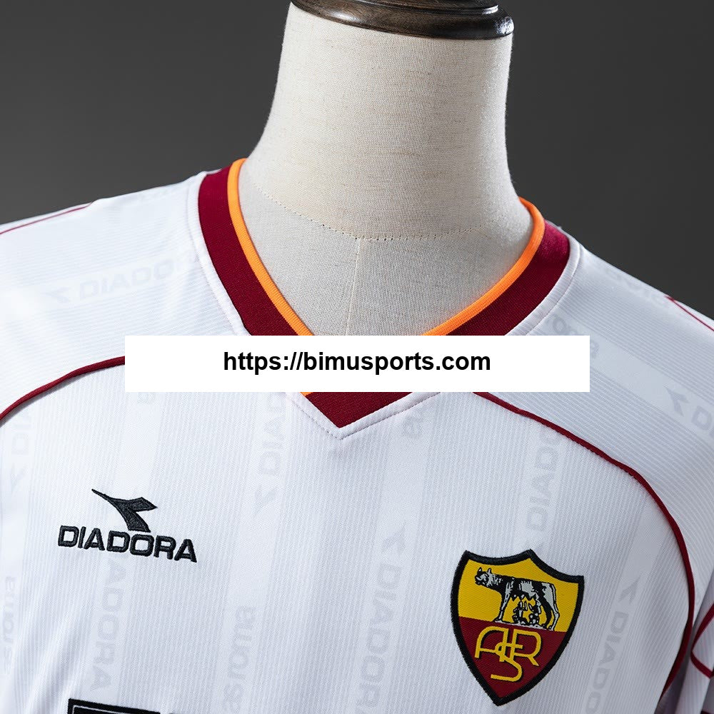 Camisola retrô de manga comprida Roma 99/00 Alternativo
