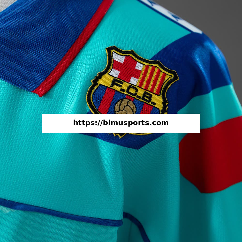 Camisola Barcelona 92/95 Alternativa Equipamento Infantil Retro
