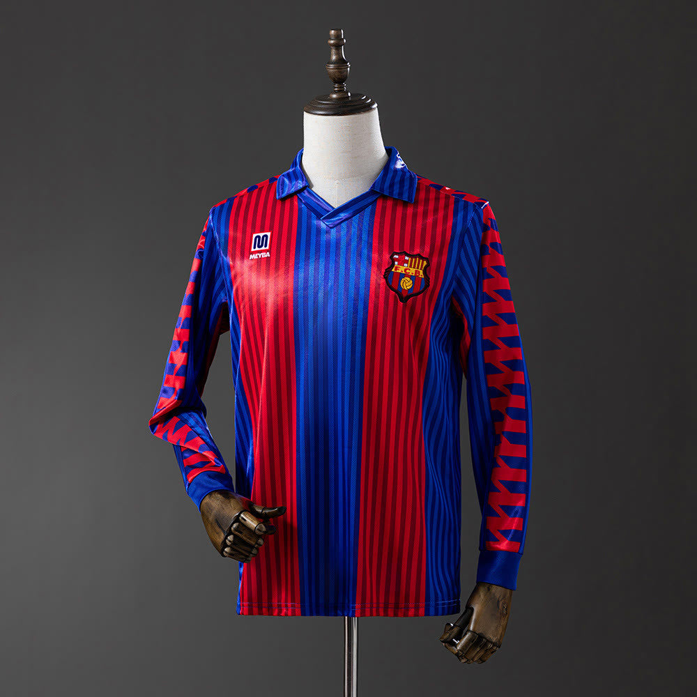 Camisola Barcelona 1992 Principal Retro de Manga Comprida