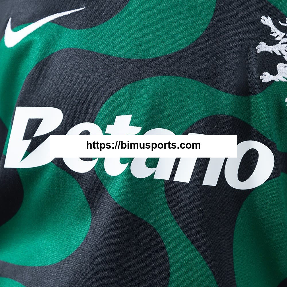 Camisola Sporting Lisbon 25/26 criança Kit Alternative Black tamanho
