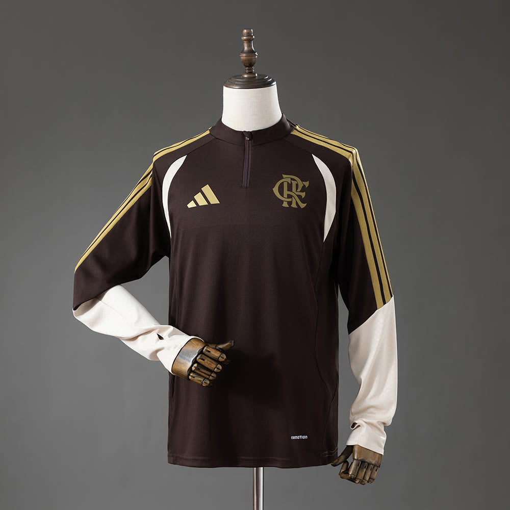Flamengo 26/27 Uniforme de treino de manga comprida Marrom
