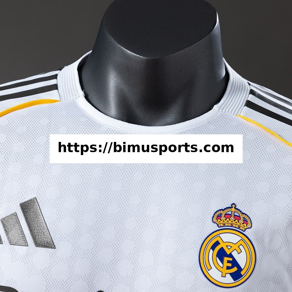 Camisola Real Madrid 25/26 Principal Manga Comprida Versão de Jogador