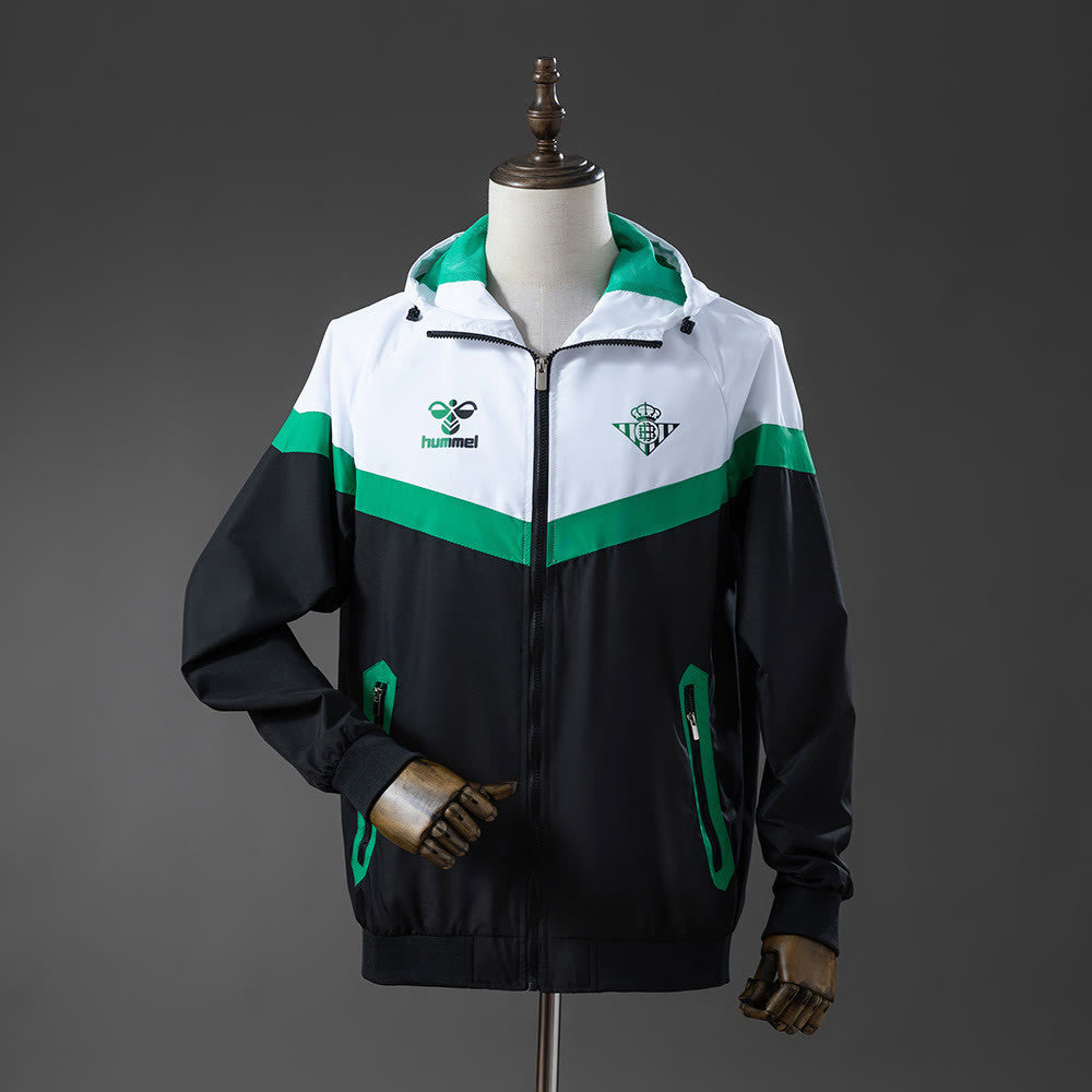 Camisola Real Betis Corta-vento - Fern Verde & Branco & Preto