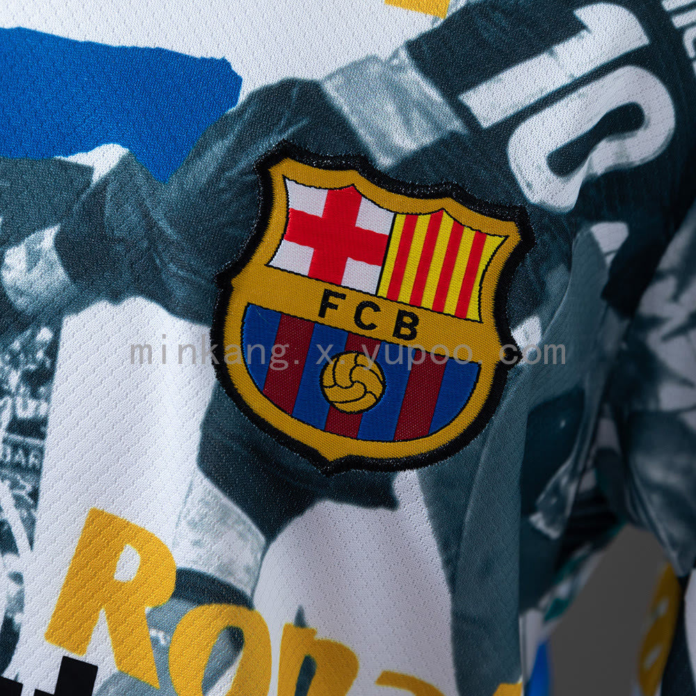 Camisola Barcelona 25/26 Jogador Lendário Edição Especial Equipamento Infantil
