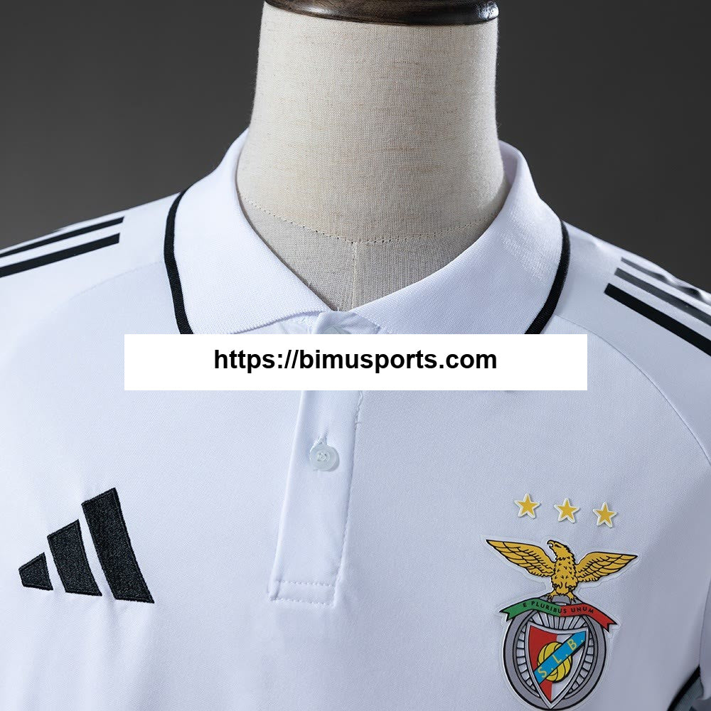 Camisola POLO Benfica 25/26 - Branco