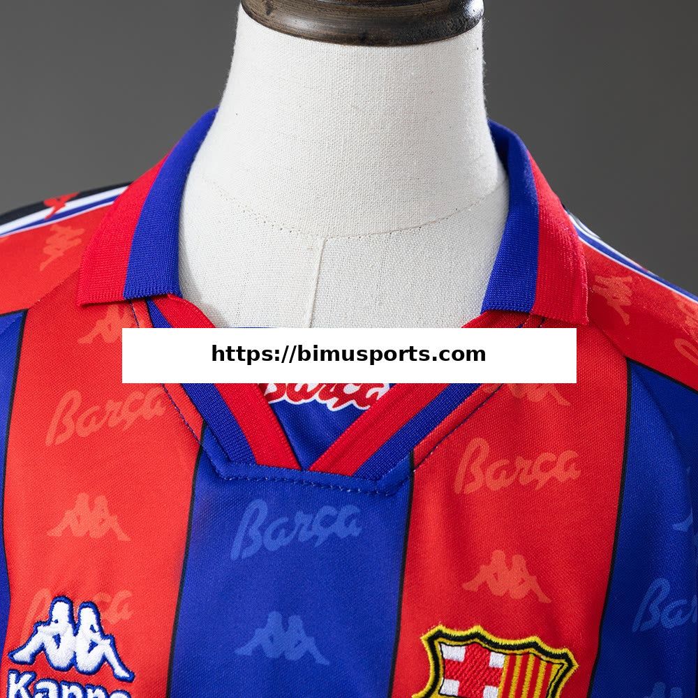 Camisola Barcelona 96/97 Principal Equipamento Infantil Retro