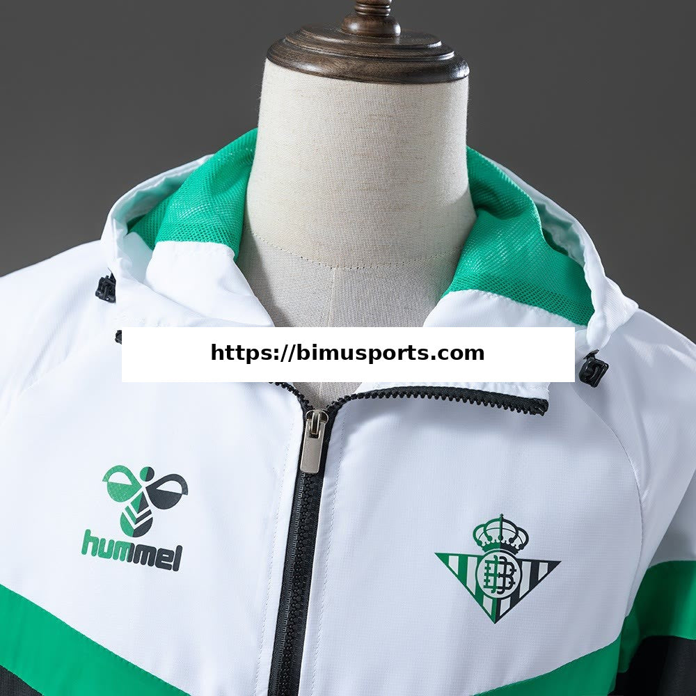 Camisola Real Betis Corta-vento - Fern Verde & Branco & Preto