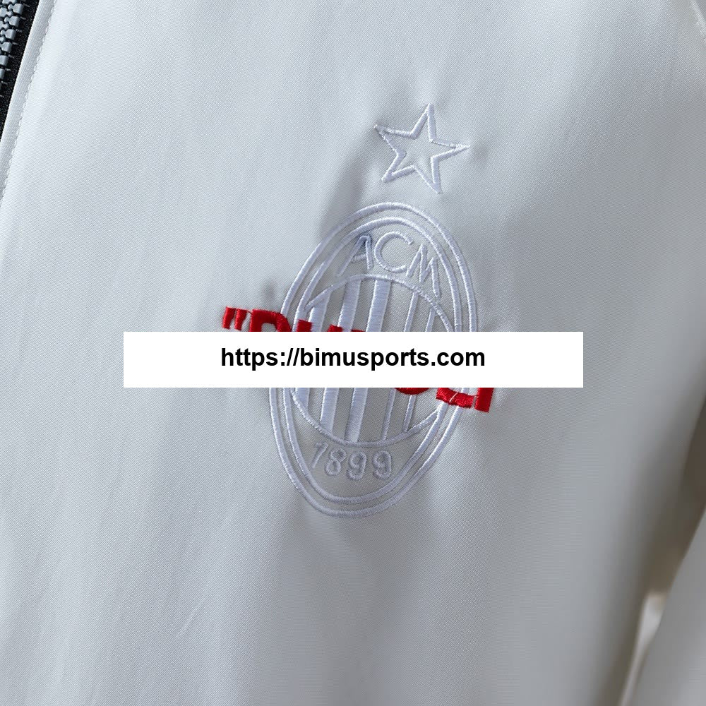 Corta-vento de marca conjunta AC Milan - Branco