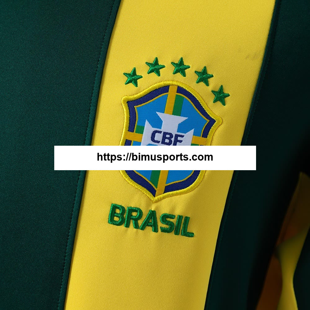 Moletom Brasil Manga Comprida - Amarelo e Verde