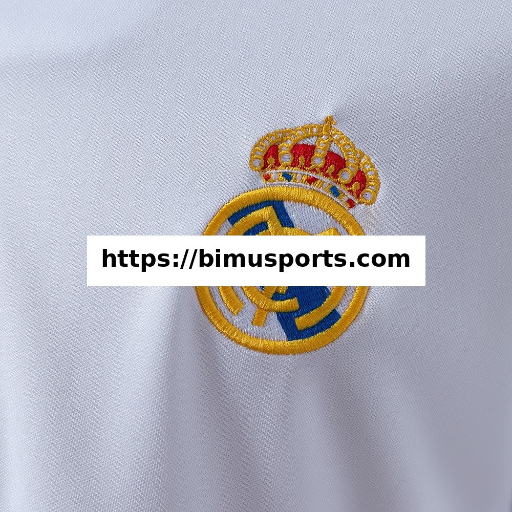 Camisola Real Madrid 2002/03 Principal (UEFA Liga Dos Campeões) Manga Comprida Retro