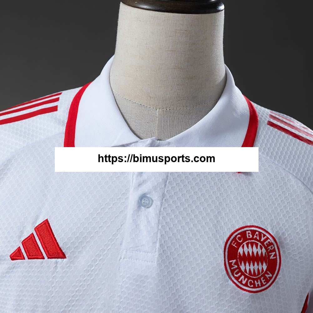 Bayern de Munique 25/26 POLO - Branco e Vermelho