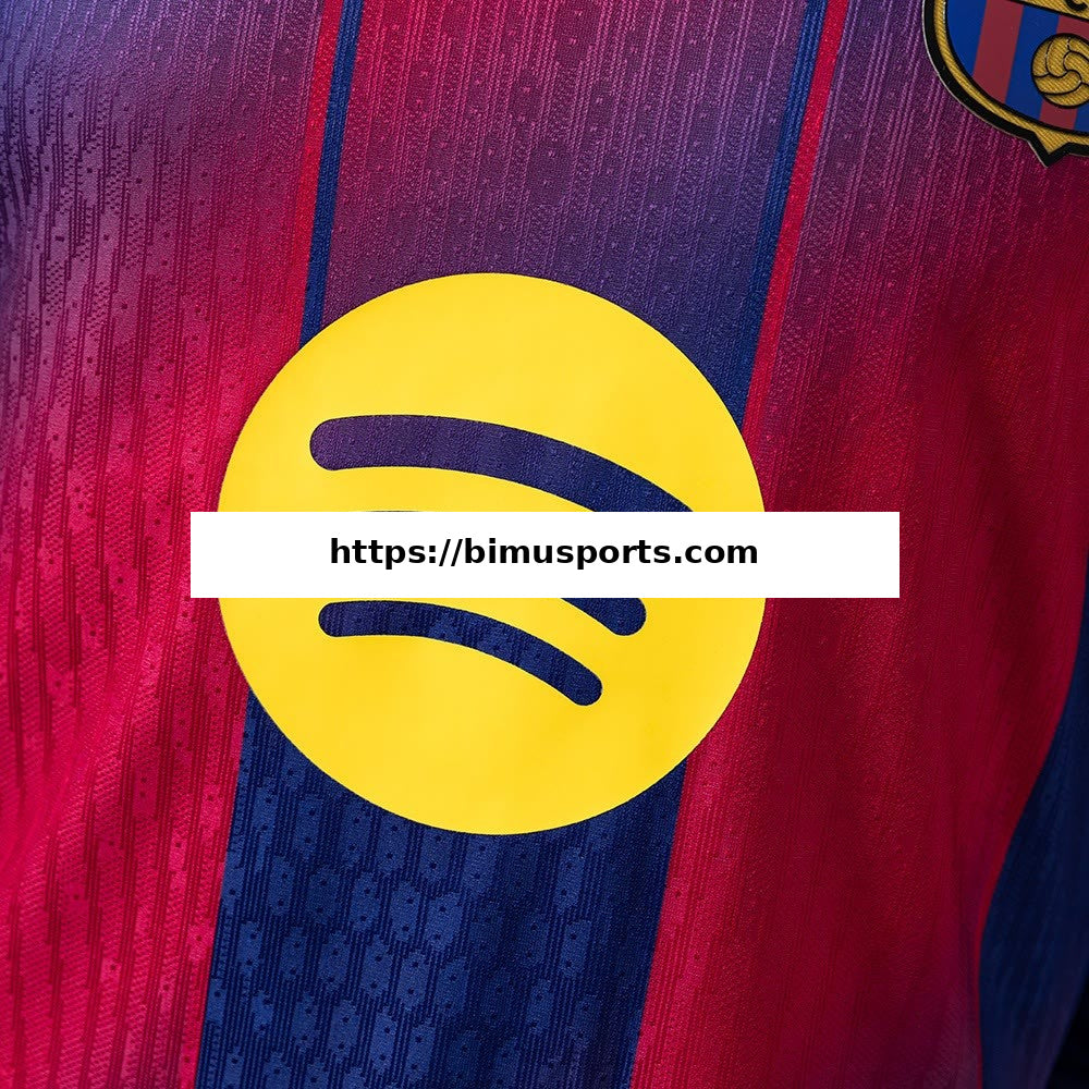 Camisola Barcelona 25/26 Principal de Manga Comprida Versão de Jogador