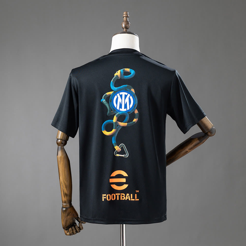 Camisola preta pré-jogo Inter Milan 25/26