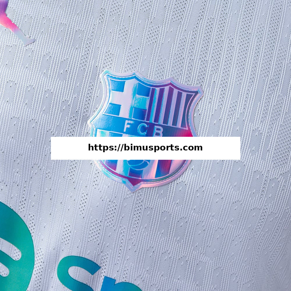 Camisola Barcelona 26/27 Edição Especial Versão de Jogador - Branco