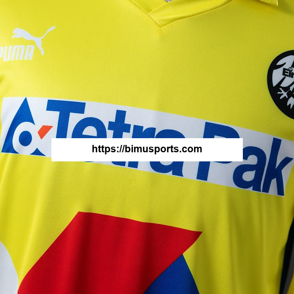 Camisola retrô de manga comprida alternativa Frankfurt 93/96