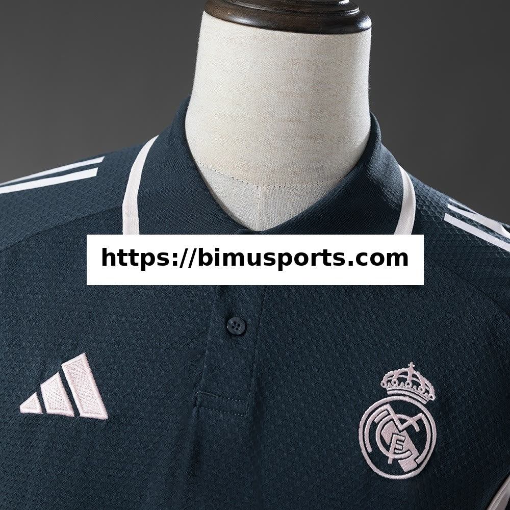 Camisola Real Madrid 25/26 POLO - Preto & Rosa
