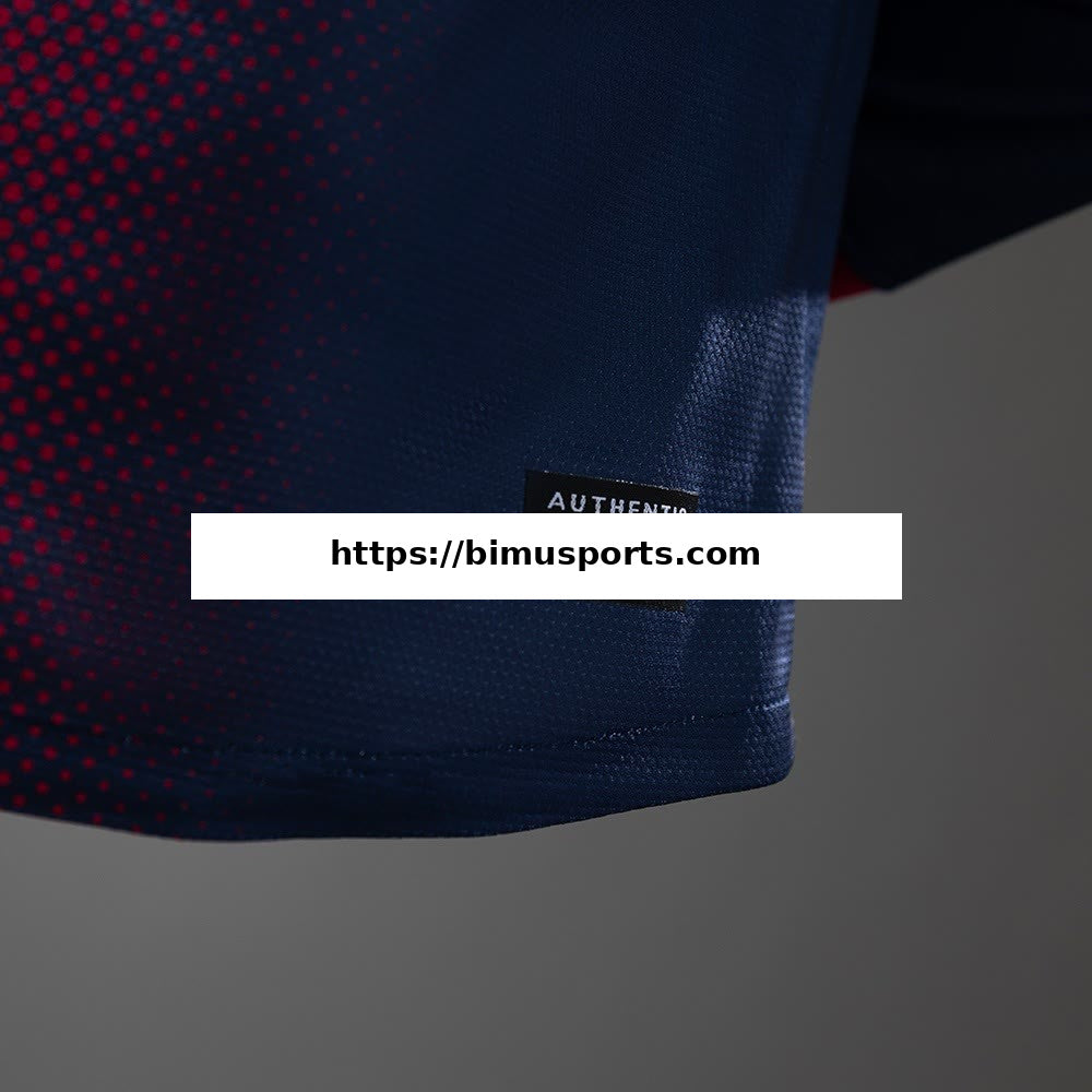 Camisola Barcelona 12/13 Principal Retro de Manga Comprida Versão de Jogador