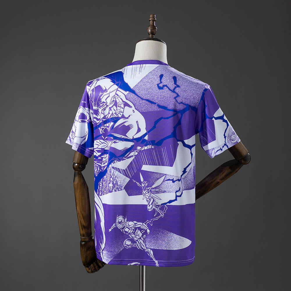 Camisola Real Madrid 25/26 Avengers - Pré-Jogo (Roxo)