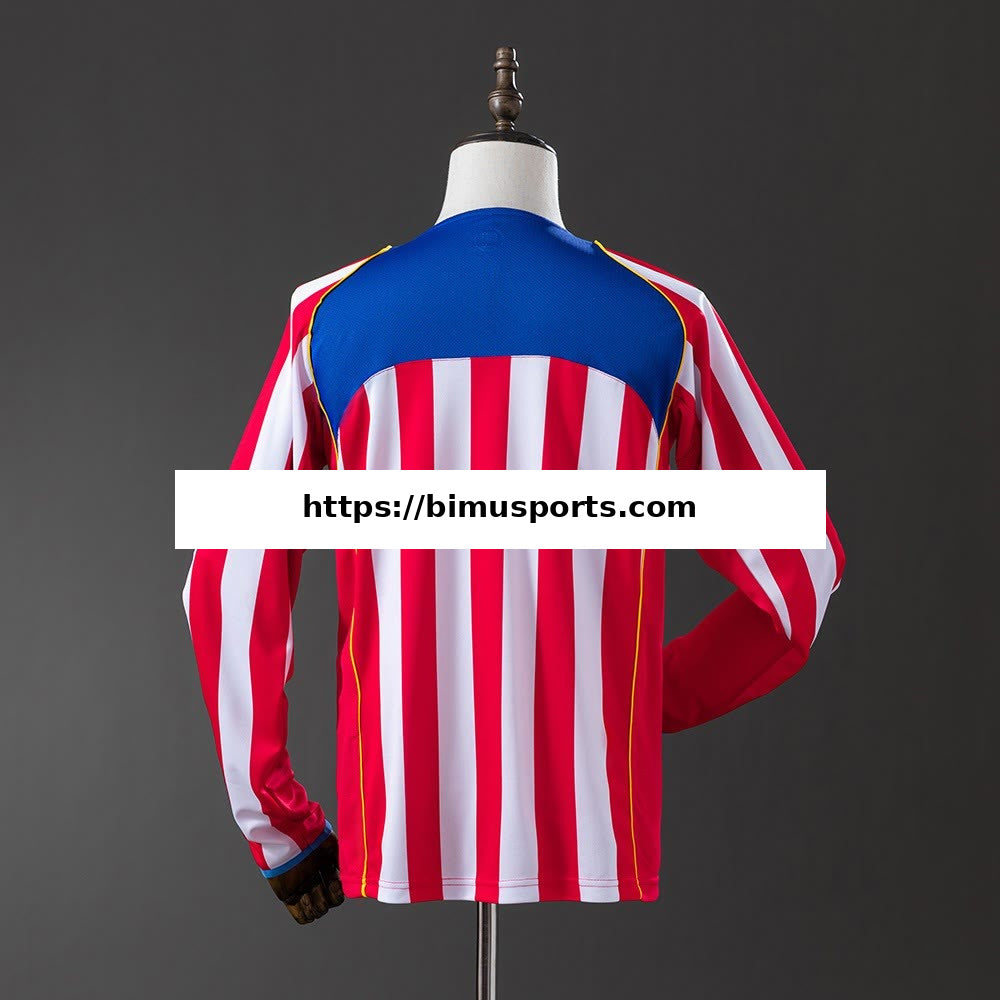 Camisola Atletico Madrid 04/05 Principal Retro de Manga Comprida