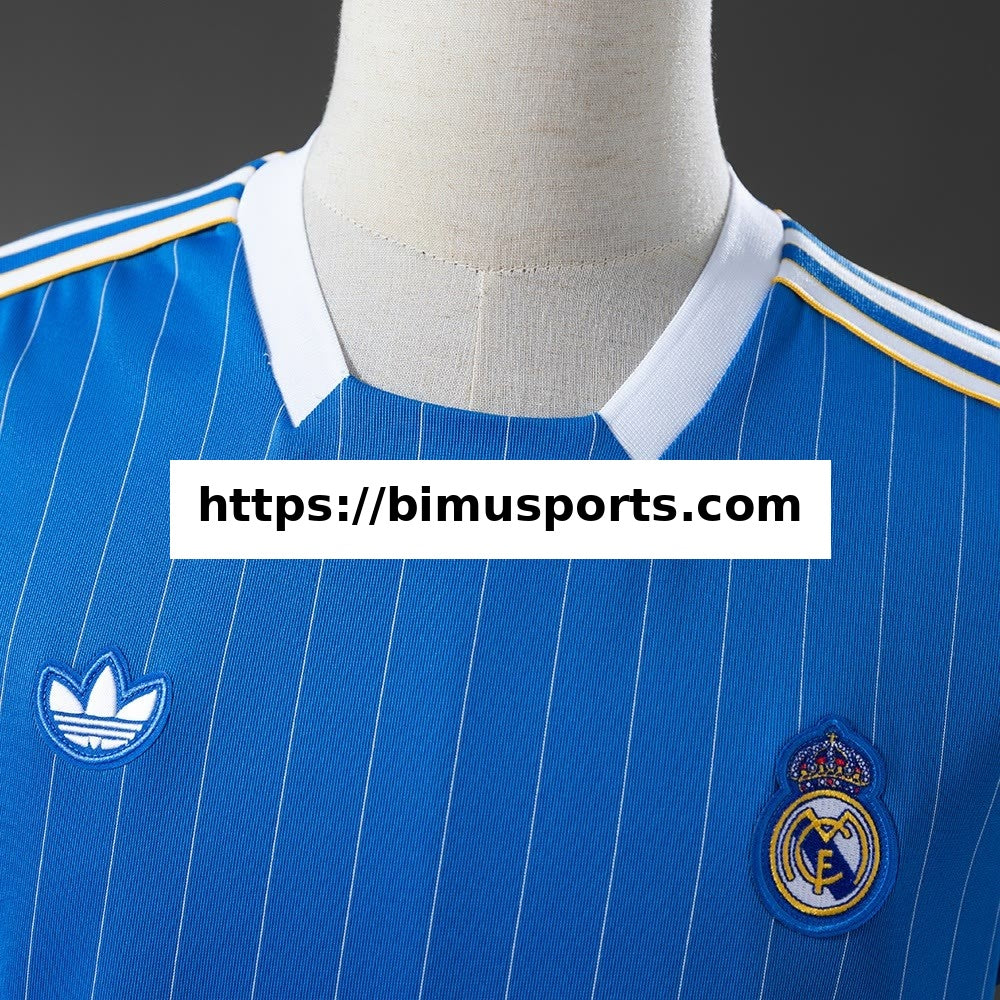Camisola Real Madrid 25/26 Retro Estilo - Azul