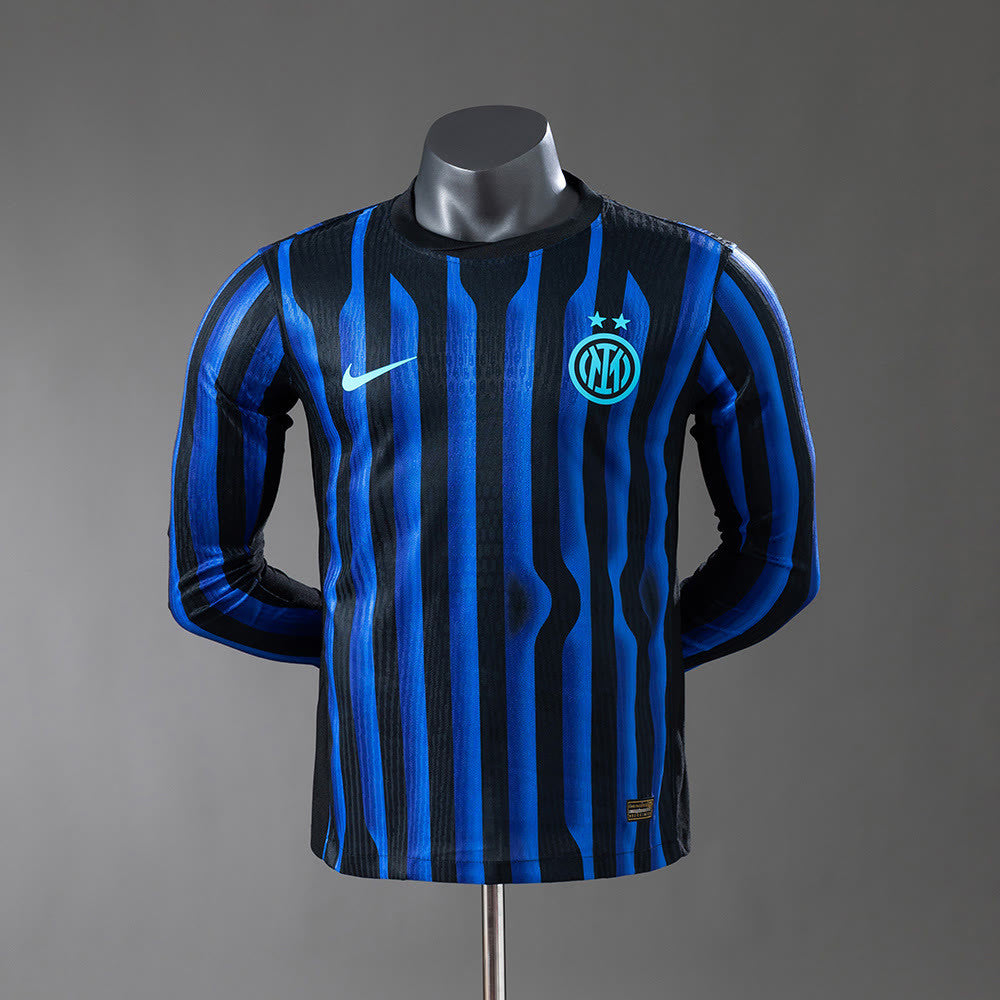 Camisola Inter Milan 25/26 Principal Manga Longa Versão Jogador