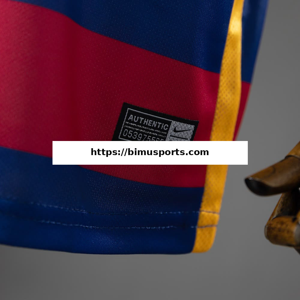 Camisola Barcelona 15/16 Principal Equipamento Infantil Retro