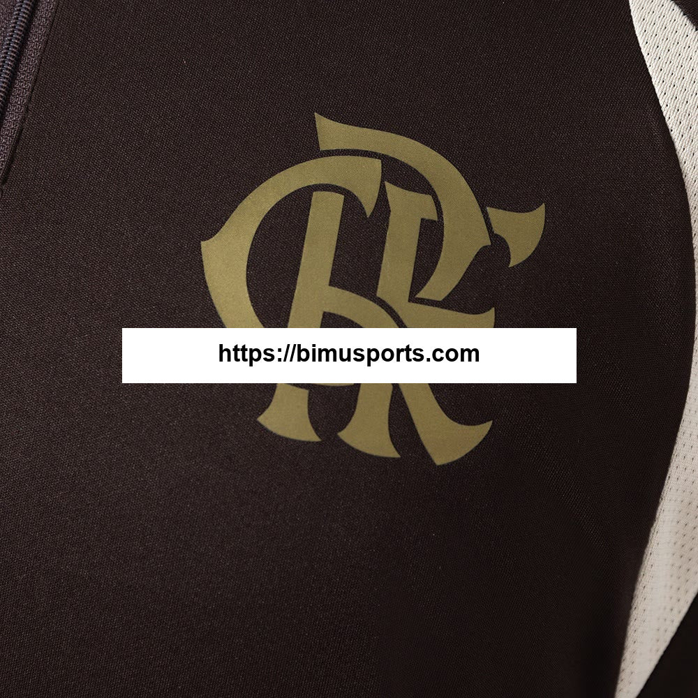 Flamengo 26/27 Uniforme de treino de manga comprida Marrom