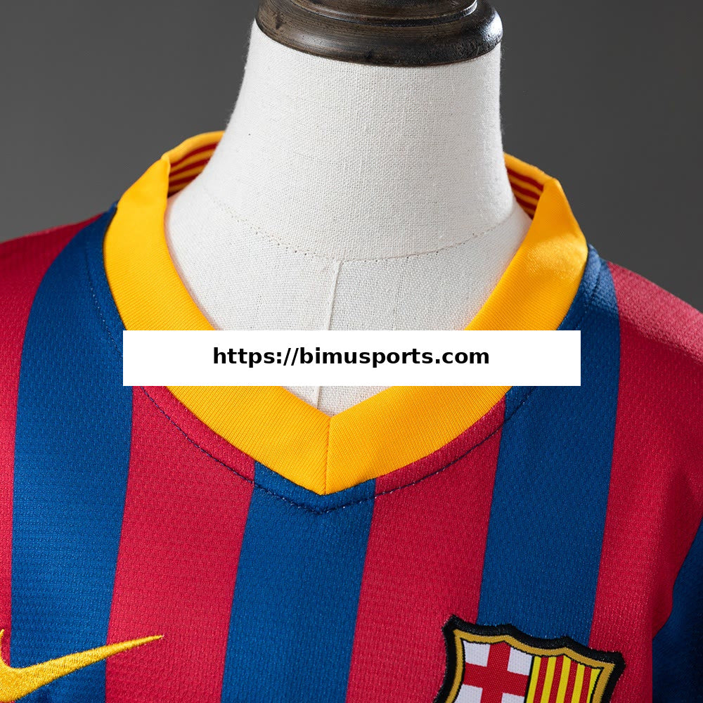 Camisola Barcelona 13/14 Principal Equipamento Infantil Retro Tamanho 16-28
