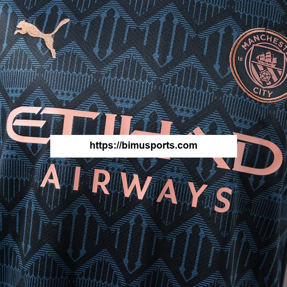 Camisola retrô alternativa do Manchester City 20/21