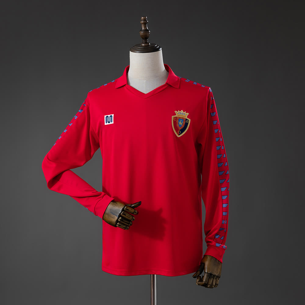 Camisola Osasuna 1983 Principal Retro de Manga Comprida