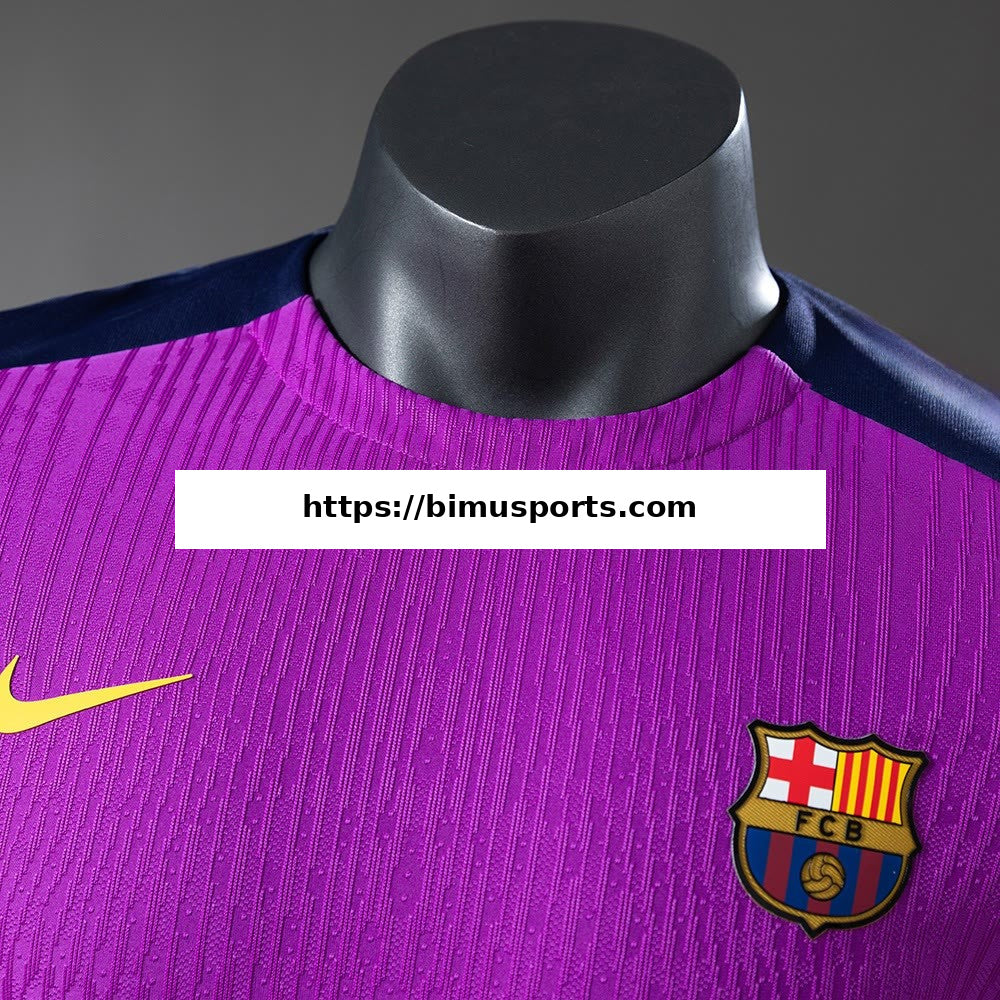 Camisola Player Barcelona 25/26 Treino Pré-jogo Version-Roxo