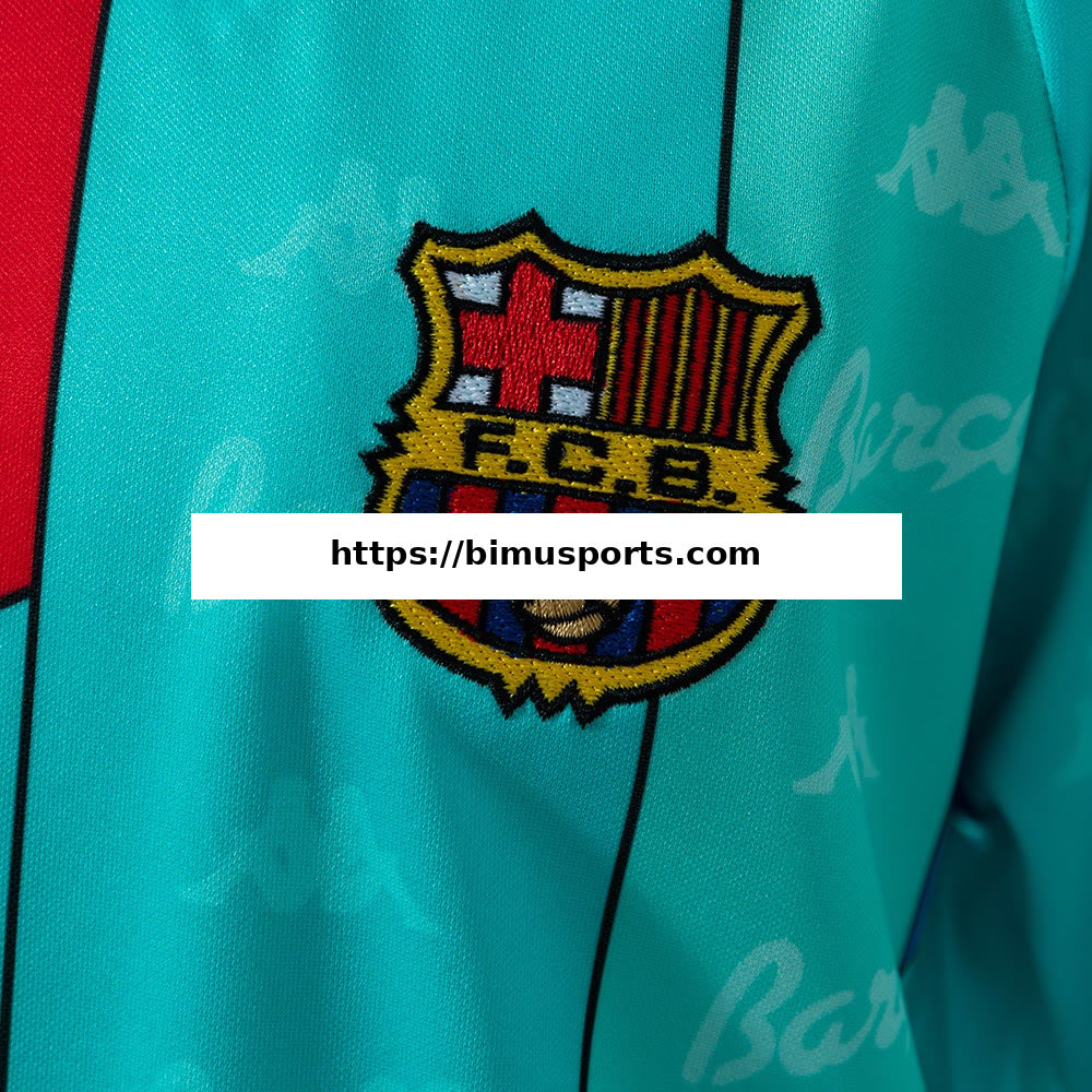 Camisola Barcelona 96/97 Alternativa Equipamento Infantil Retro