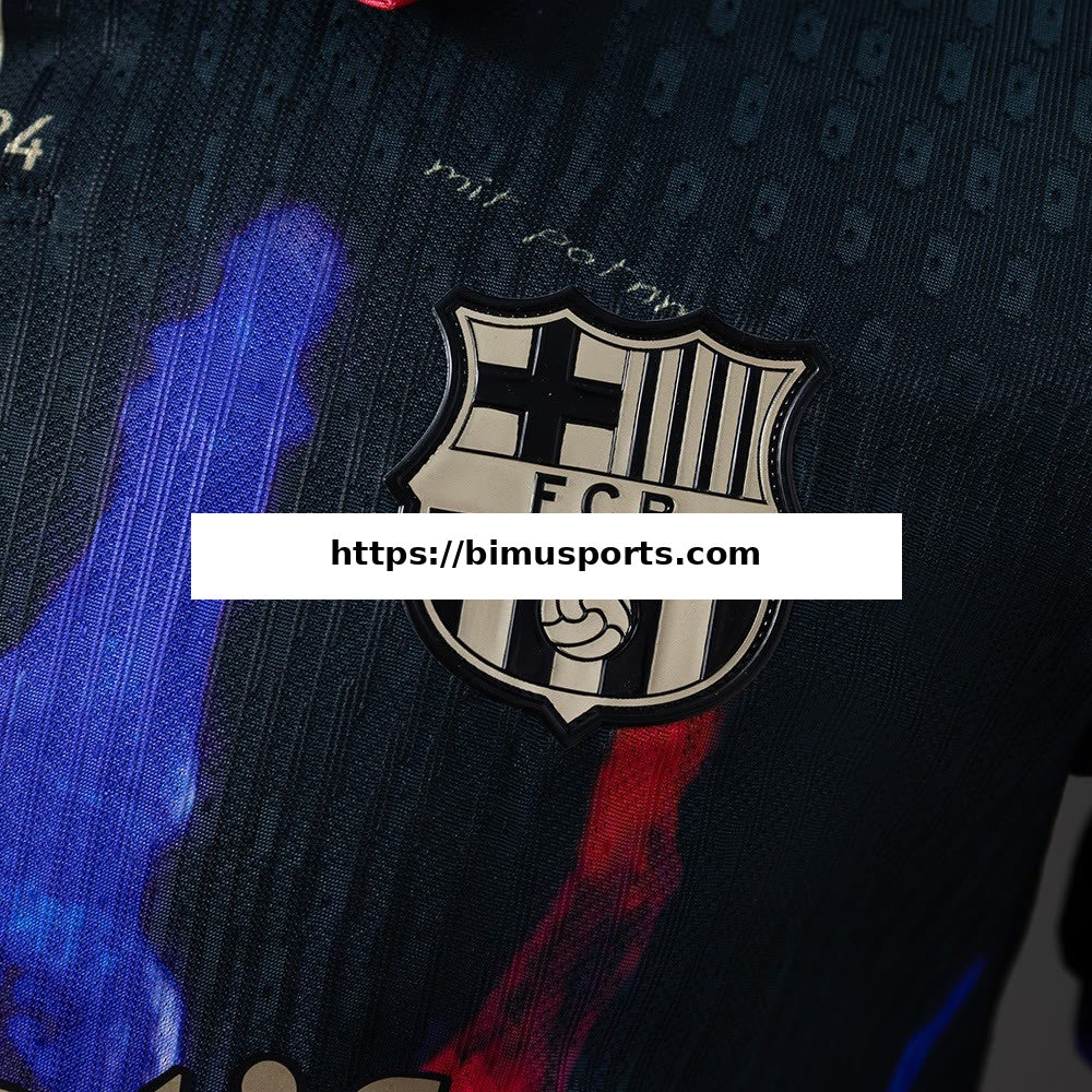 Camisola Barcelona 25/26 Preto-Edição Especial Versão de Jogador