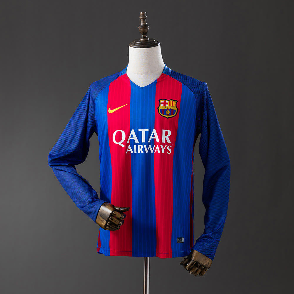 Camisola Barcelona 16/17 Principal Retro de Manga Comprida