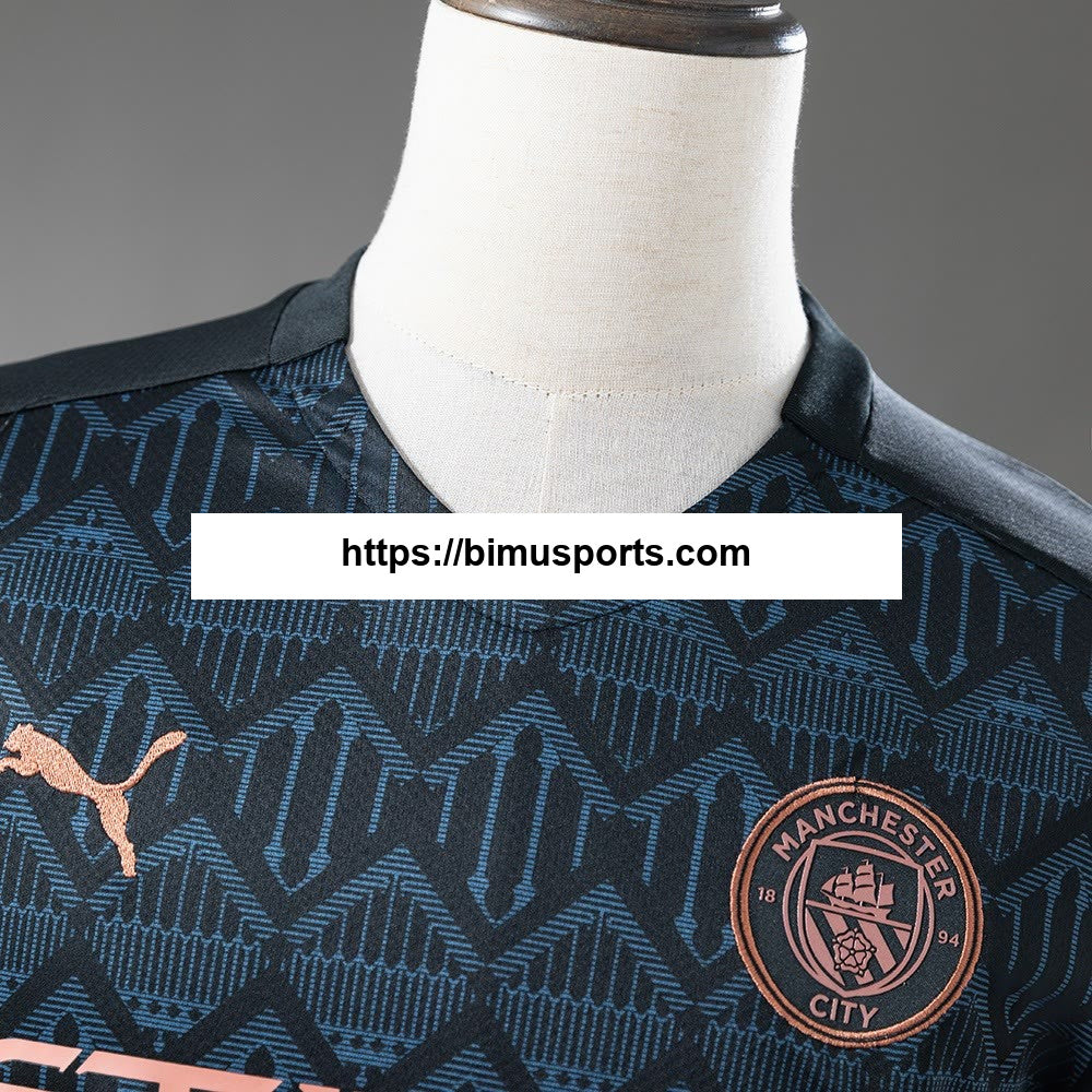 Camisola retrô alternativa do Manchester City 20/21