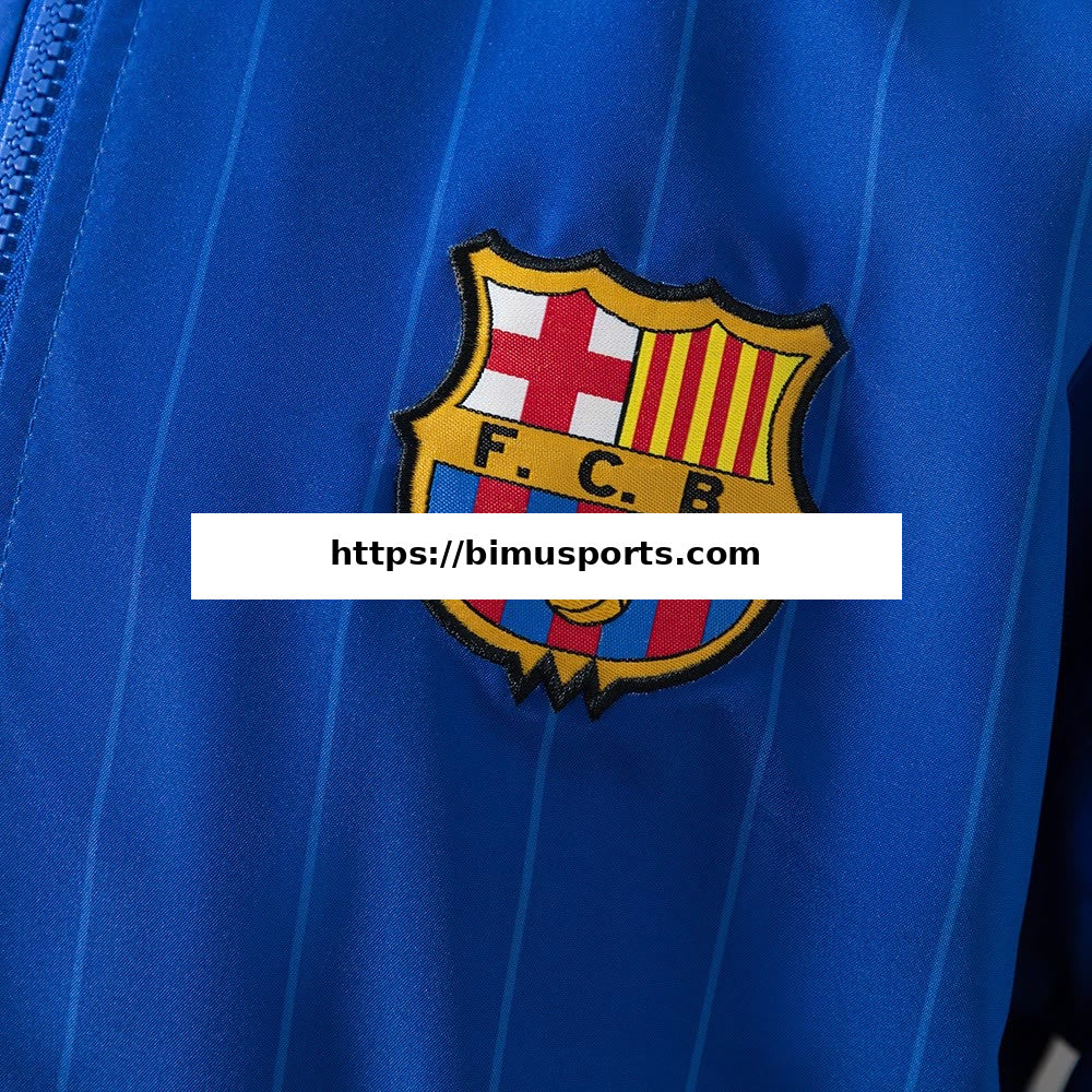 Camisola Barcelona 25/26 Corta-vento do Hino da Equipa - Azul