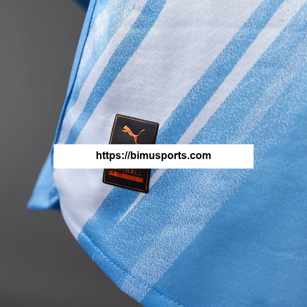Manchester City 25/26 Principal manga comprida versão jogador camisas