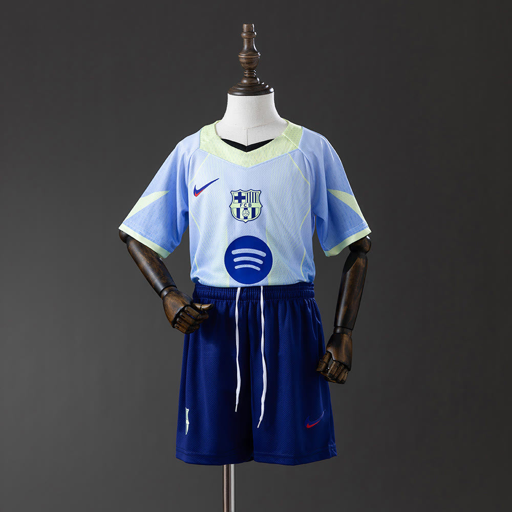 Camisola Barcelona 25/26 Edição Conceptual - Verde Equipamento Infantil