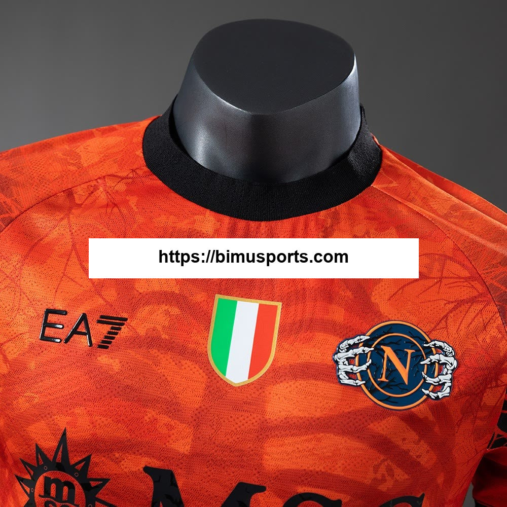 Camisola Napoli 25/26 Halloween laranja da versão do jogador