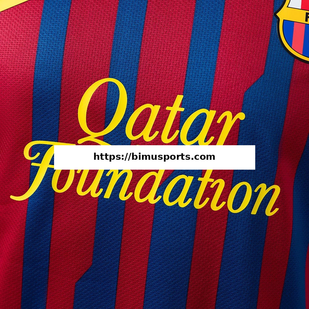 Camisola Barcelona 11/12 Principal Retro Versão de Jogador
