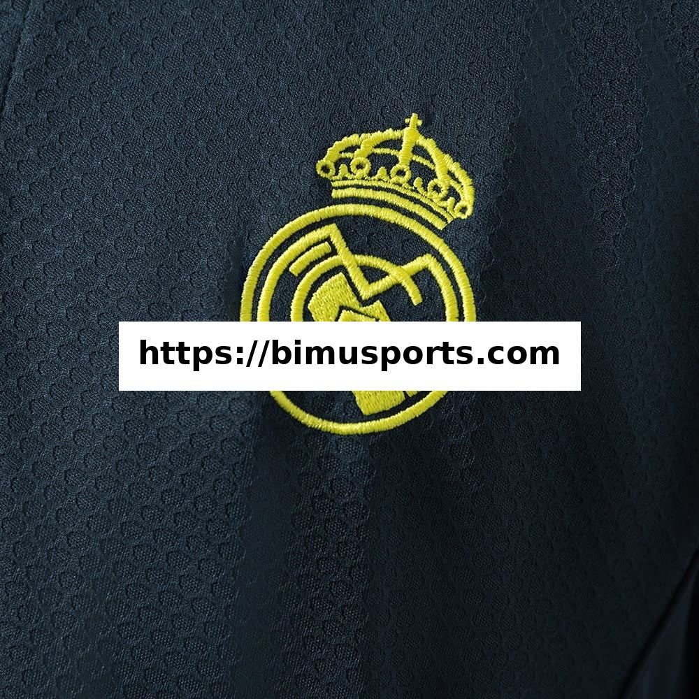 Camisola Real Madrid 25/26 POLO - Cinzento Escuro & Amarelo