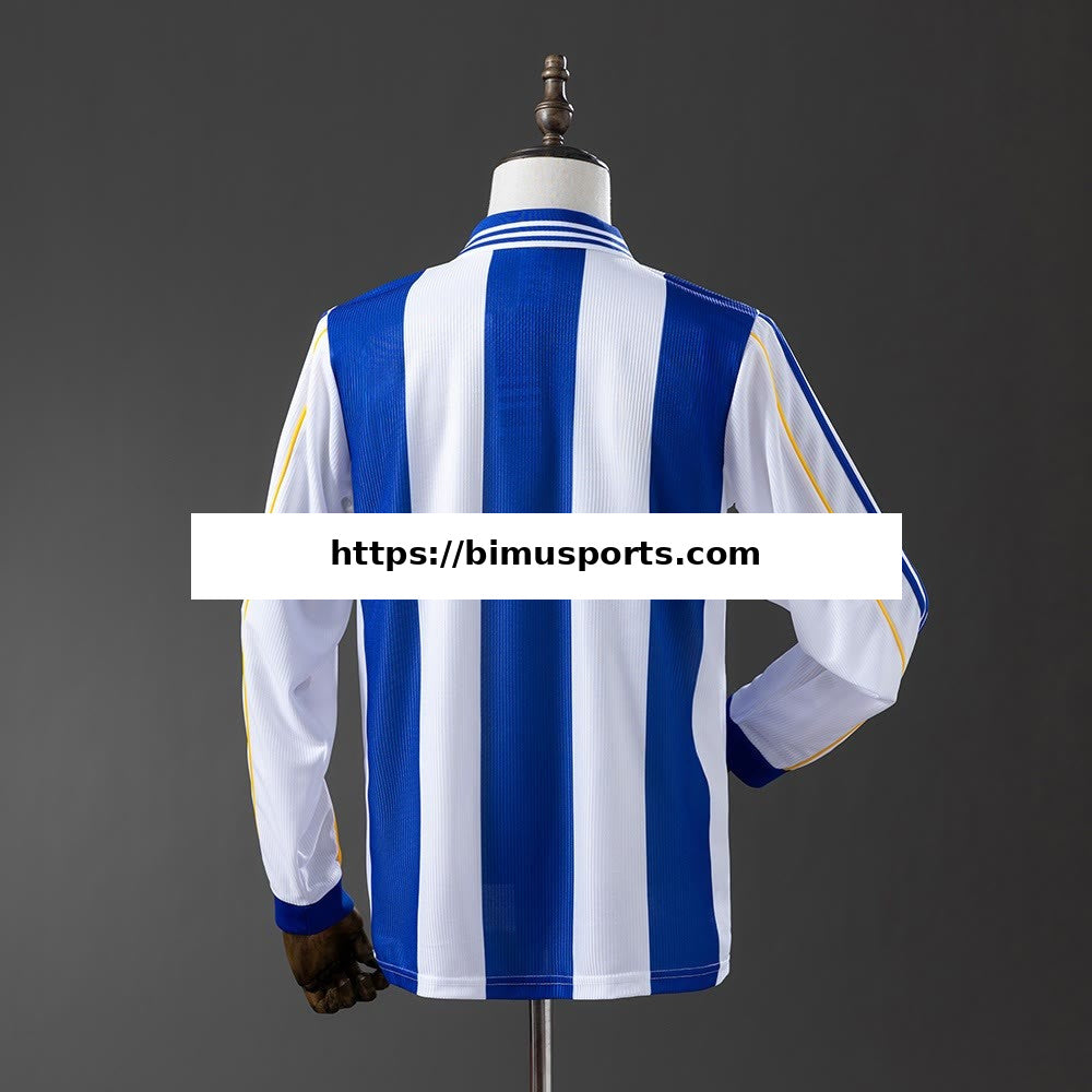 Camisola Deportivo La Coruna 99/00 Principal Retro de Manga Comprida