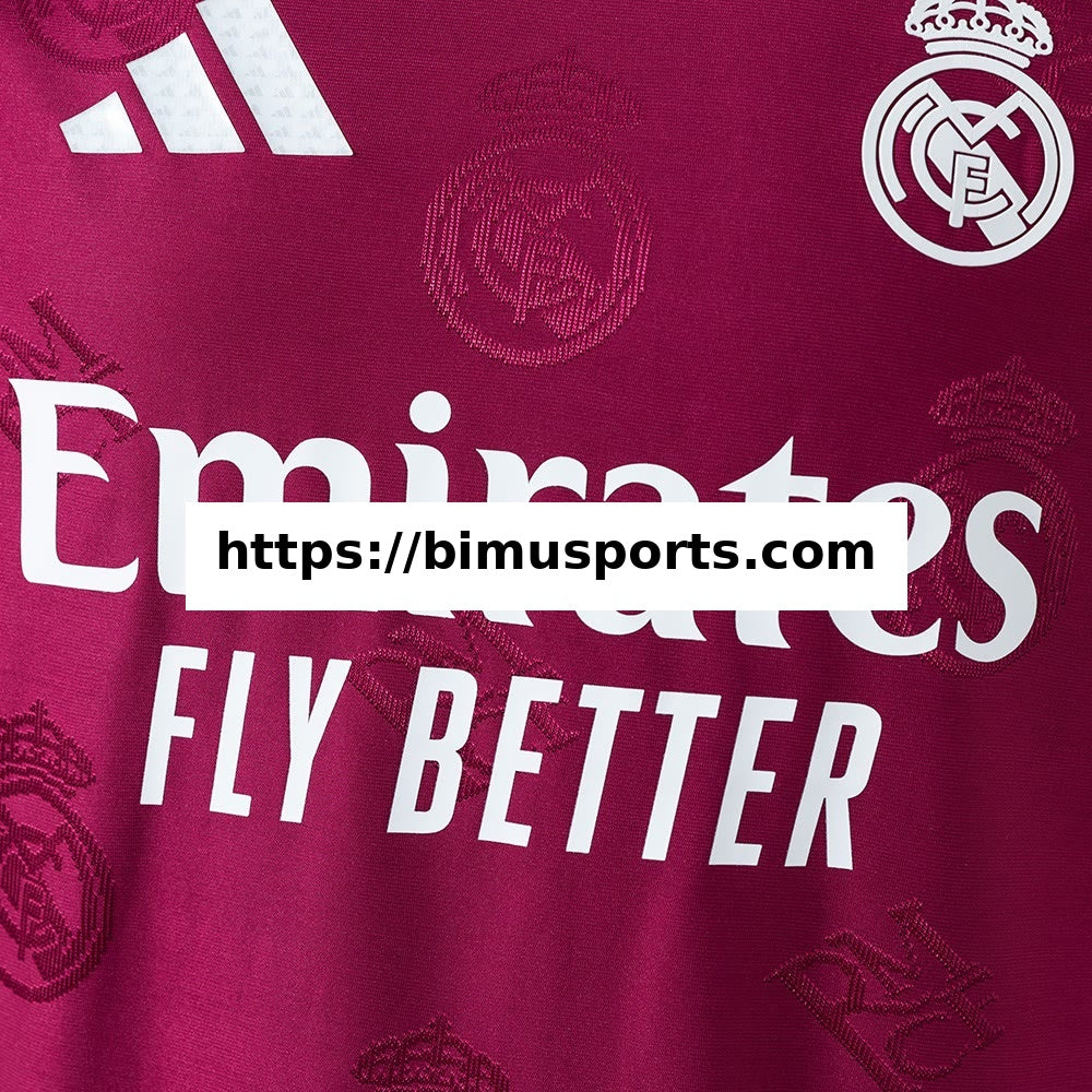 Camisola Real Madrid 26/27 Edição Especial Versão de Jogador - Grená